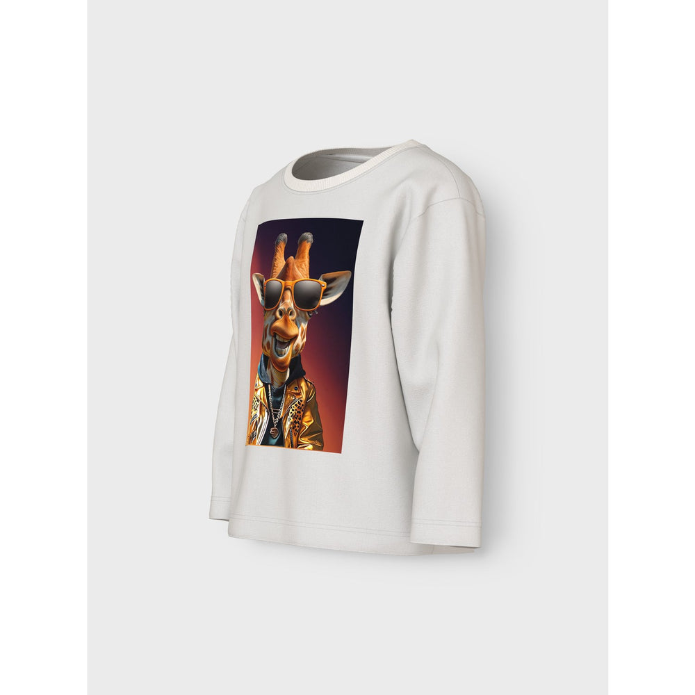 Køb Name It Cloud Dancer Giraffe Nmmvoto Ls Nreg Top