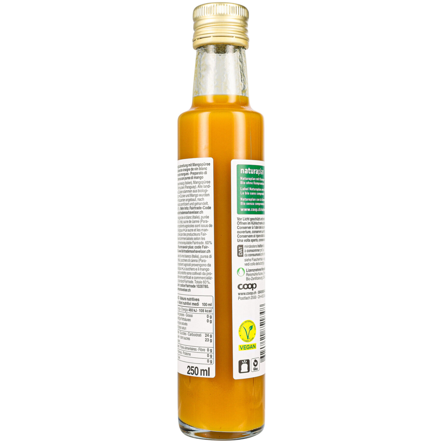 Naturaplan Bio Fairtrade Mango Essigzubereitung