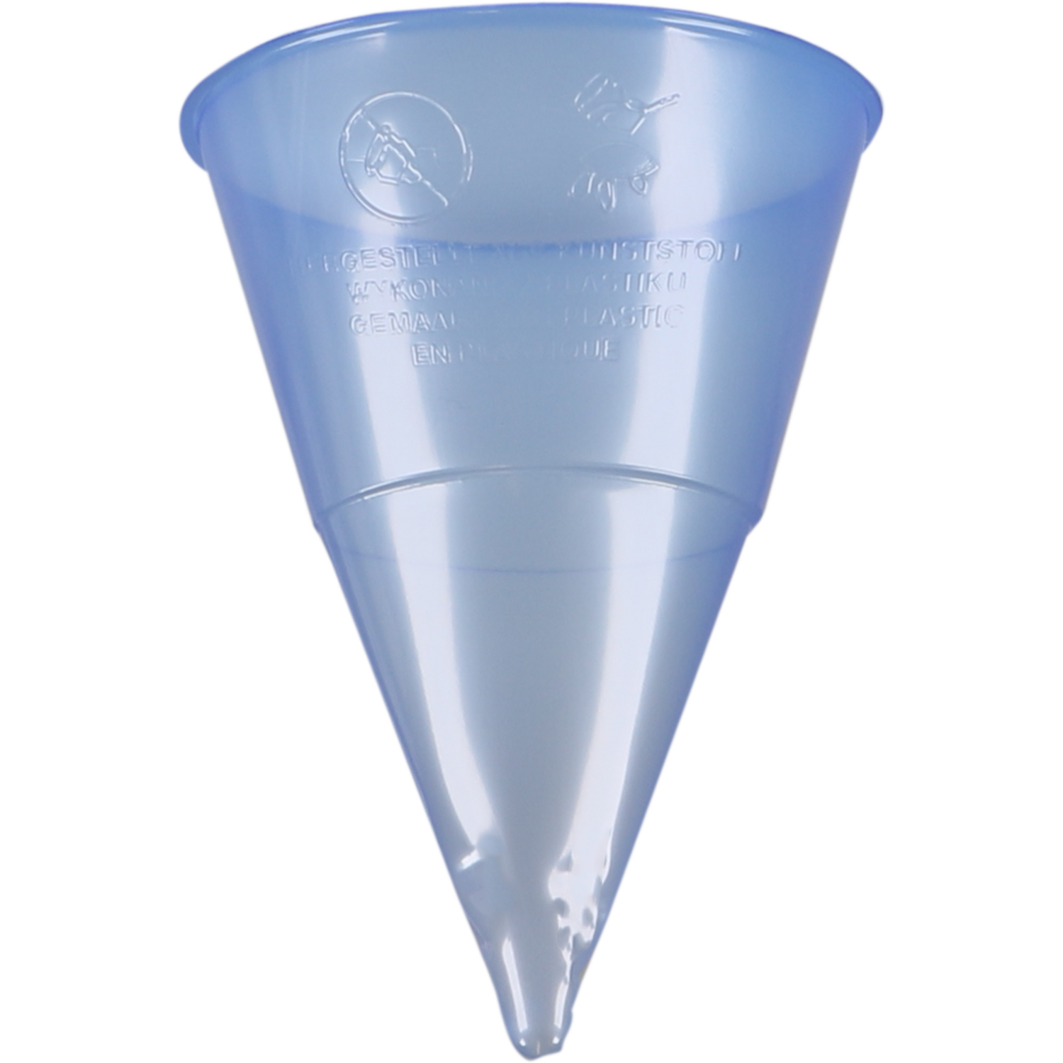 Watercone, 115ml, Ø70.3mm, 105mm, pP, ijsblauw