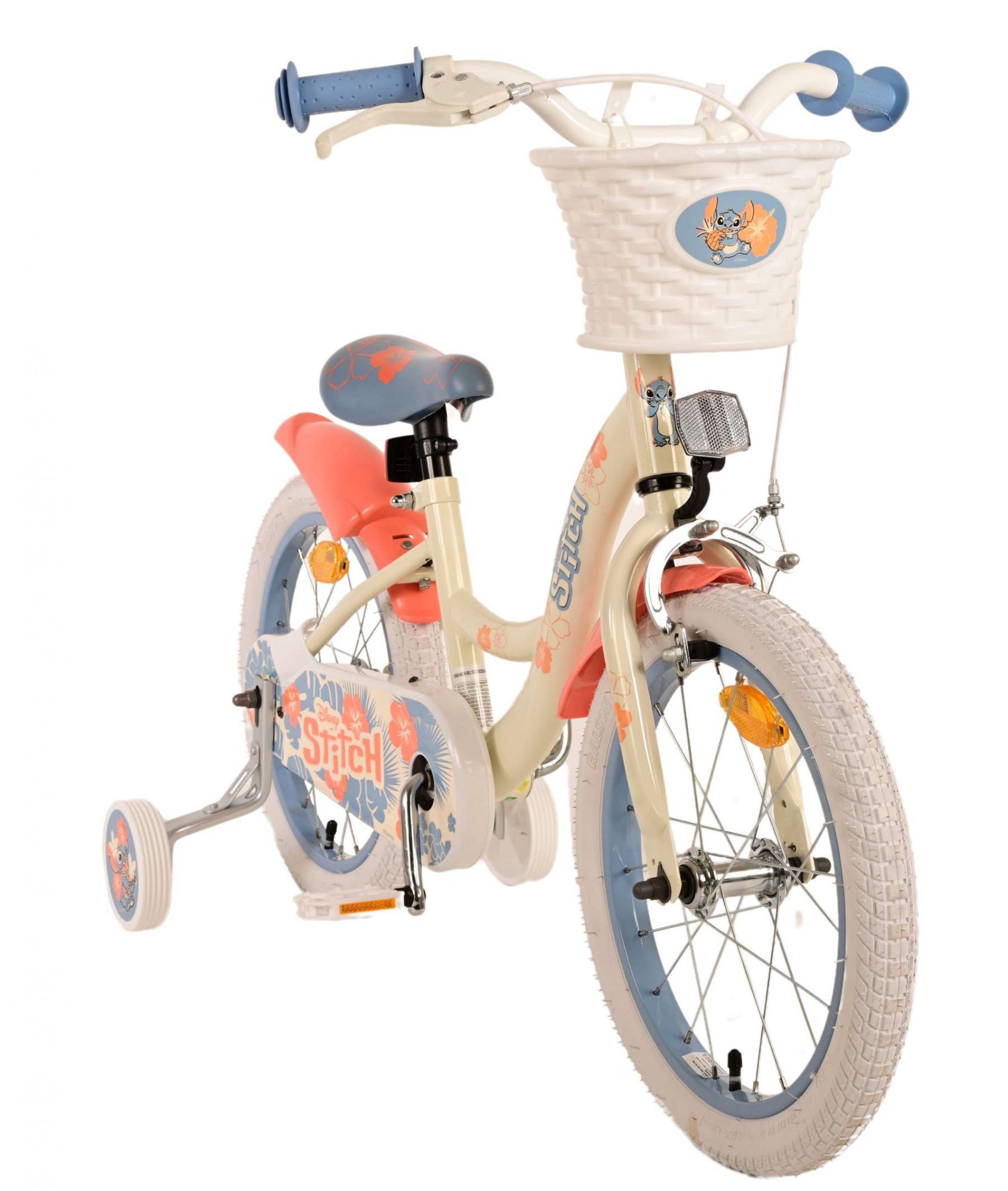 Kinderfahrrad Disney Stitch für Mädchen 16 Zoll Kinderrad in Blau