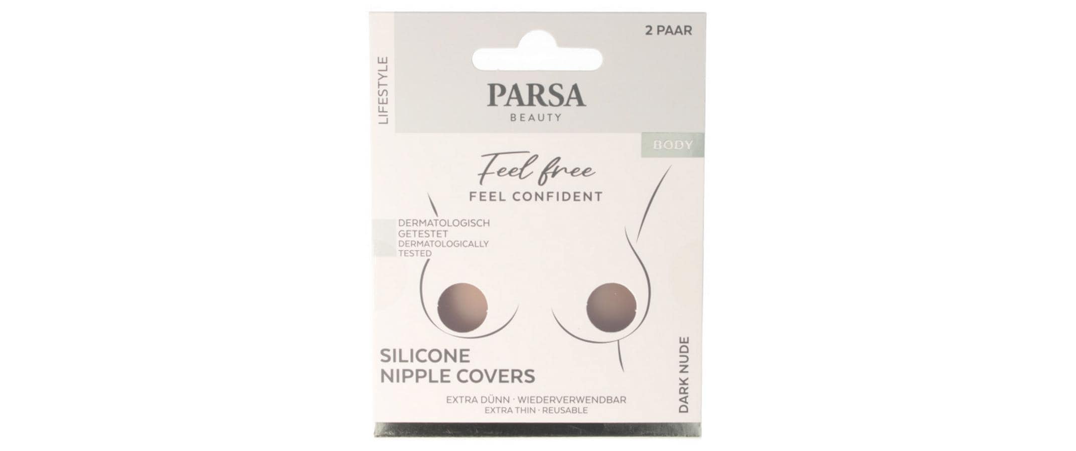 Silikon Nippel Pads dunkles nude 2 StückUnsichtbarer Halt für jedes Outfit