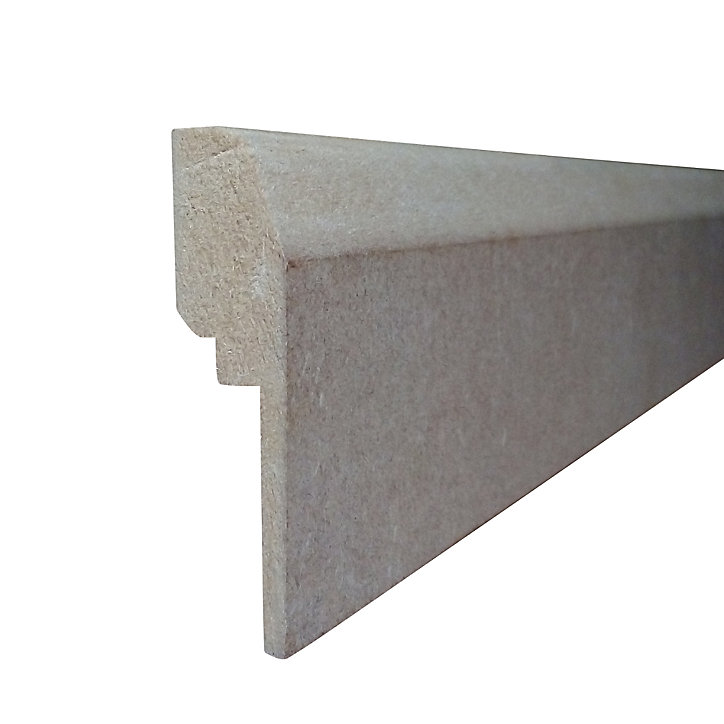 Plinthe goulotte MDF 244 x 7 cm, ép.20 mm