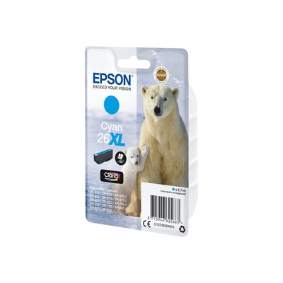 Epson 26XL Ours Polaire - cyan - cartouche d'encre originale