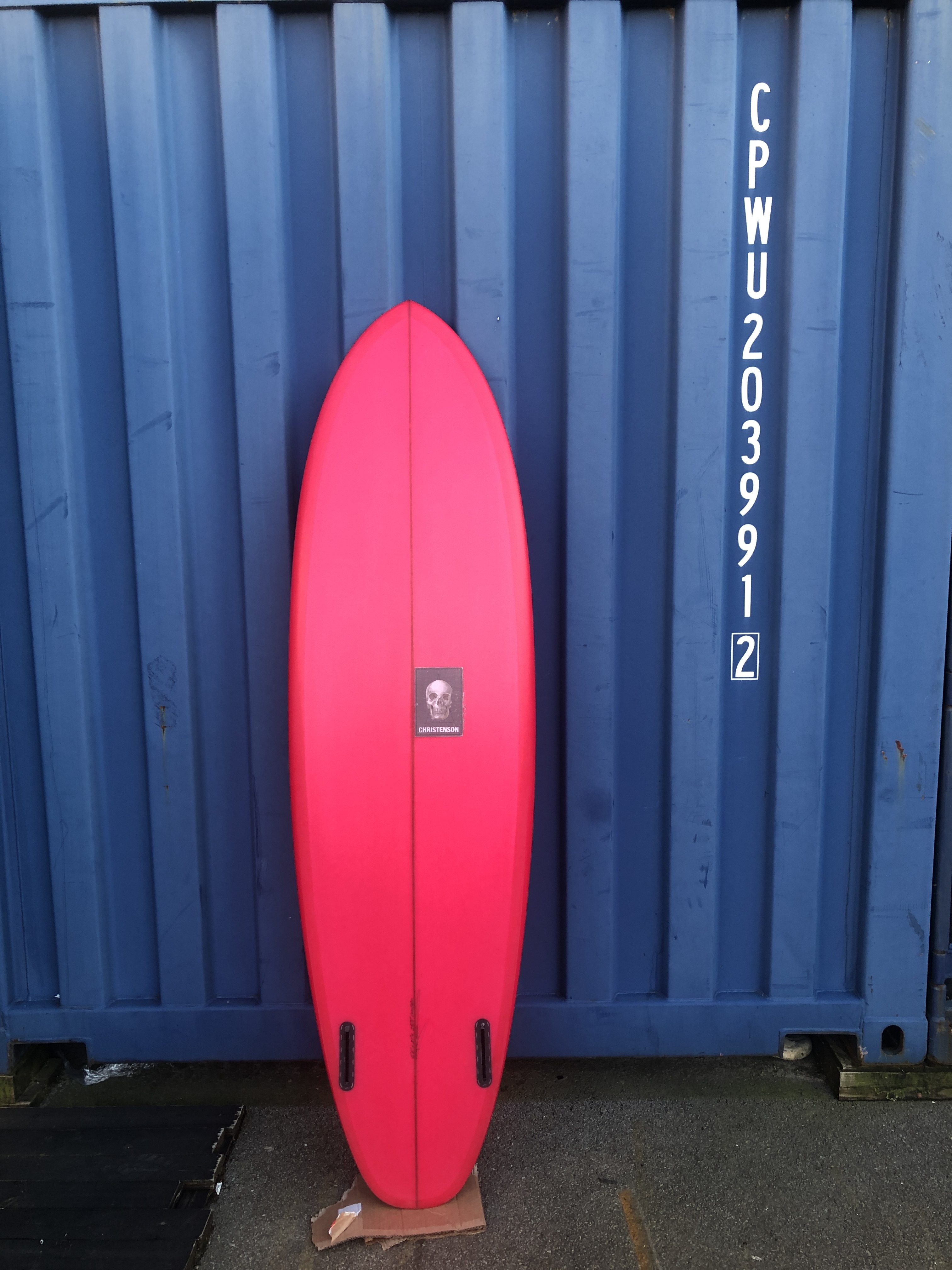 Christenson Surfboards Twin Tracker - Volan   Pink Tint - 6'6 x 21