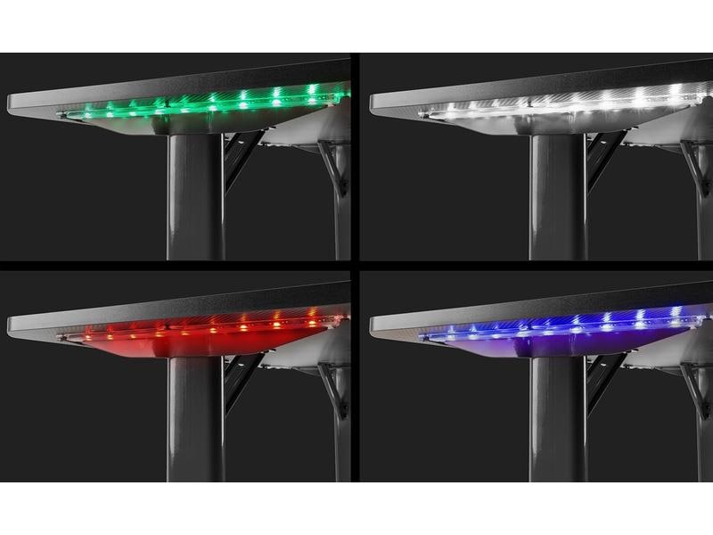 Vonyx Gaming Tisch DB20 Gaming- und Studio Tisch mit LED-Licht