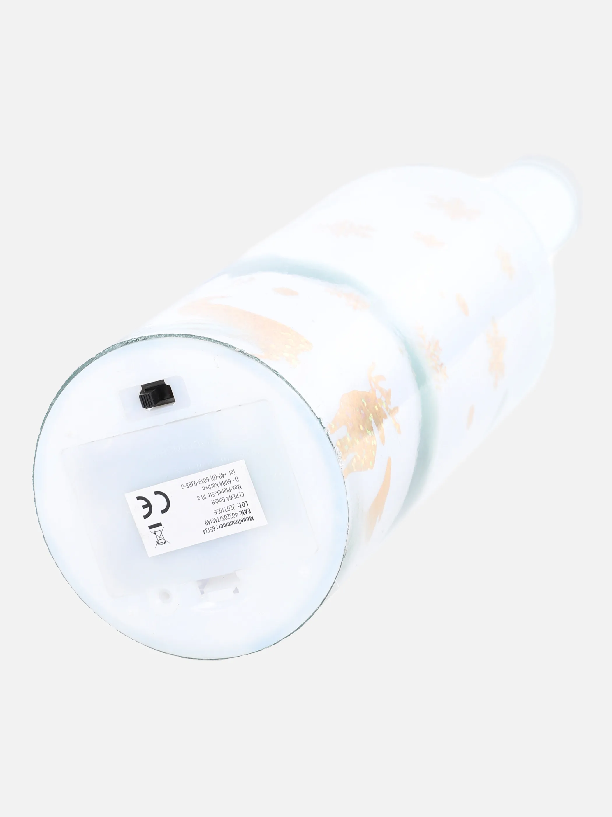 Glasflasche mit LED-Beleuchtung