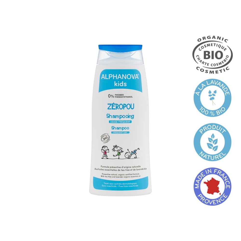 ALPHANOVA kids ZEROPOU shampooing préventif préventif 200 ml