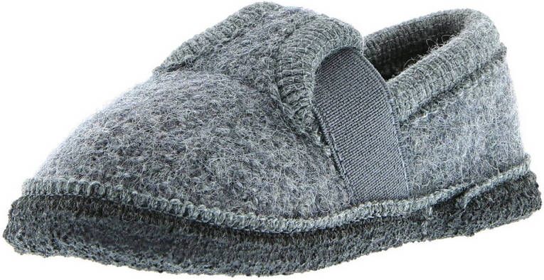 Bergstein kids pantoffels Grijs Wol Effen 22