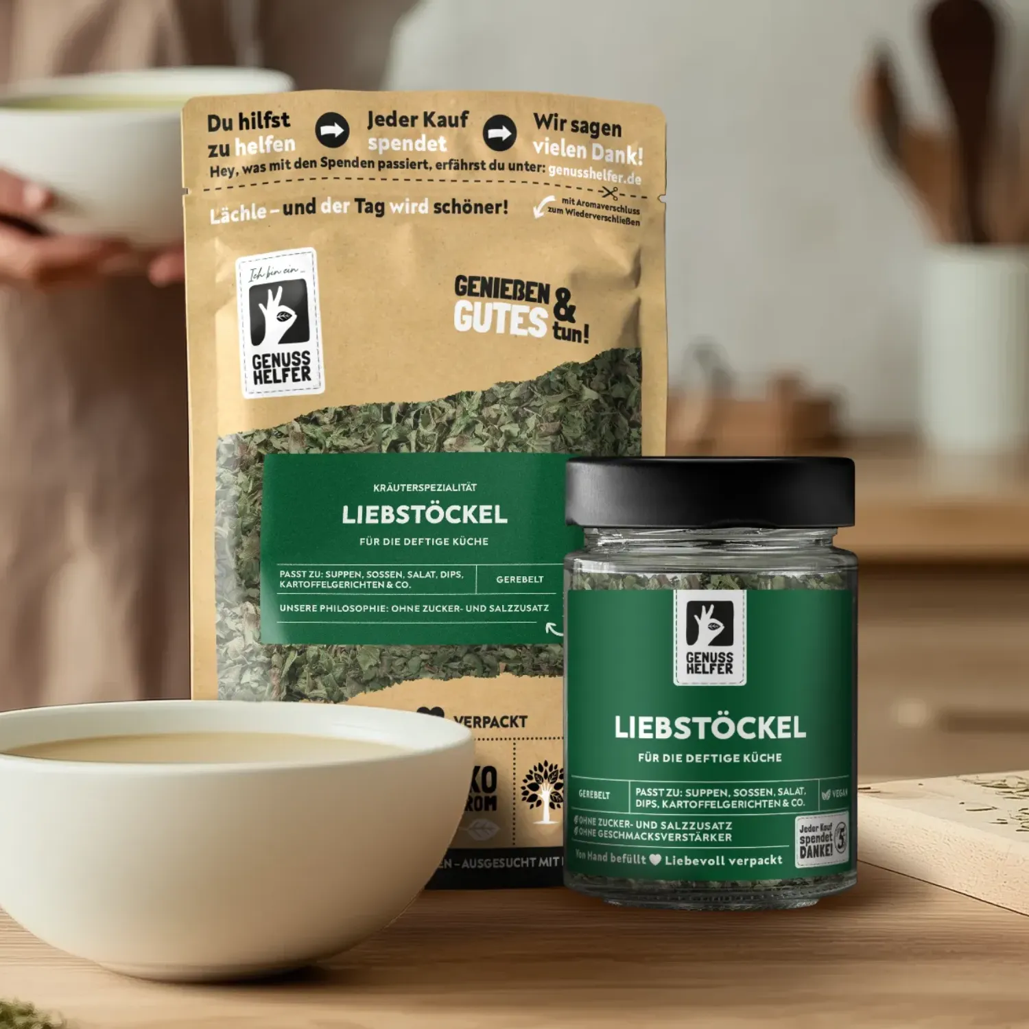 Liebstöckel, gerebelt, 10er Pack