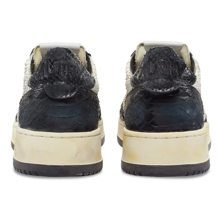 Autry Baskets Super Vintage Effet Python | Noir