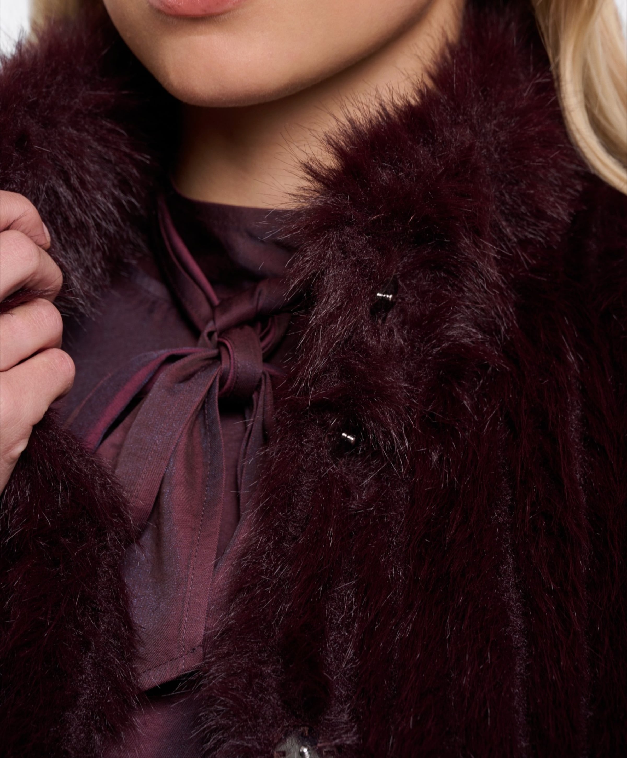 Rino & pelle Dames gilet bordeaux