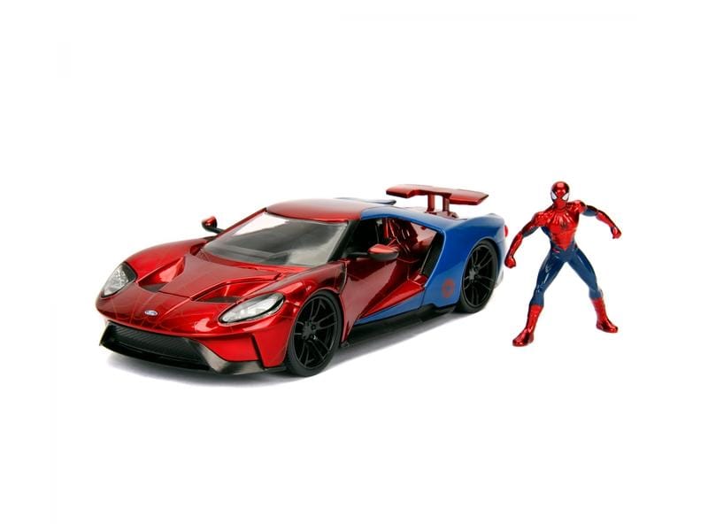 Jada Toys Sportwagen Marvel Spiderman 2017 Ford GT 1:24 Spiderman 2017 Ford GT Sammlermodell im Massstab 1:24