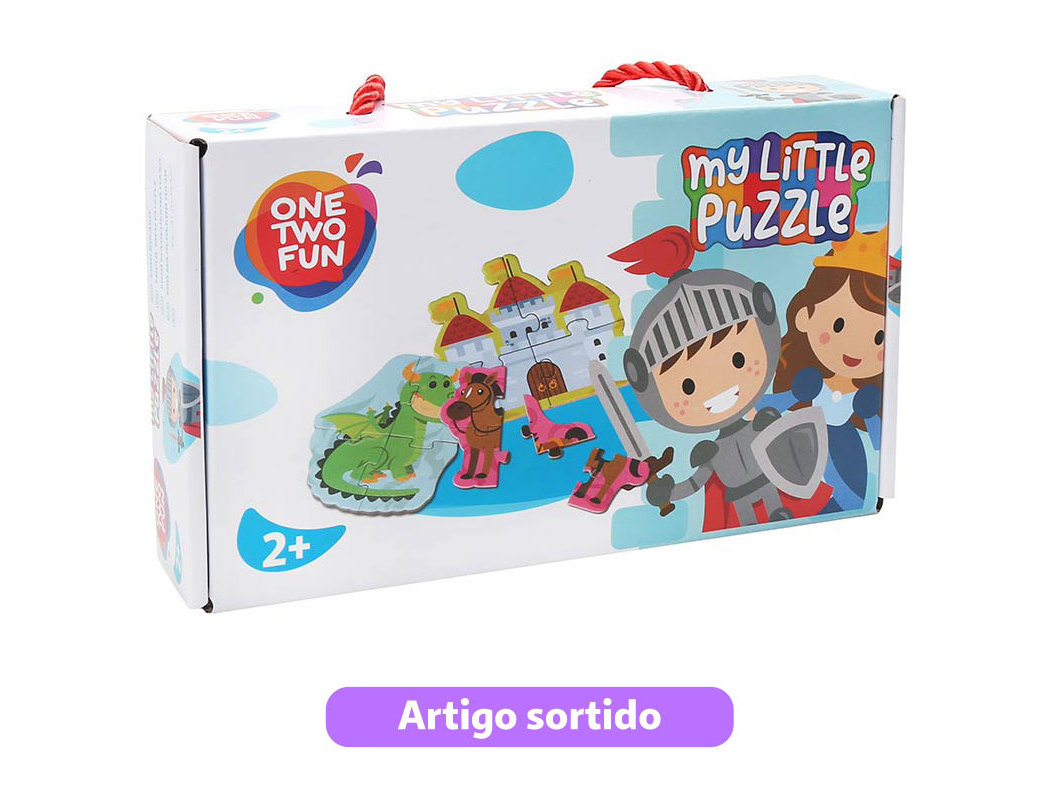 PUZZLE ONE TWO FUN 8X4 PEÇAS MODELOS SORTIDOS
