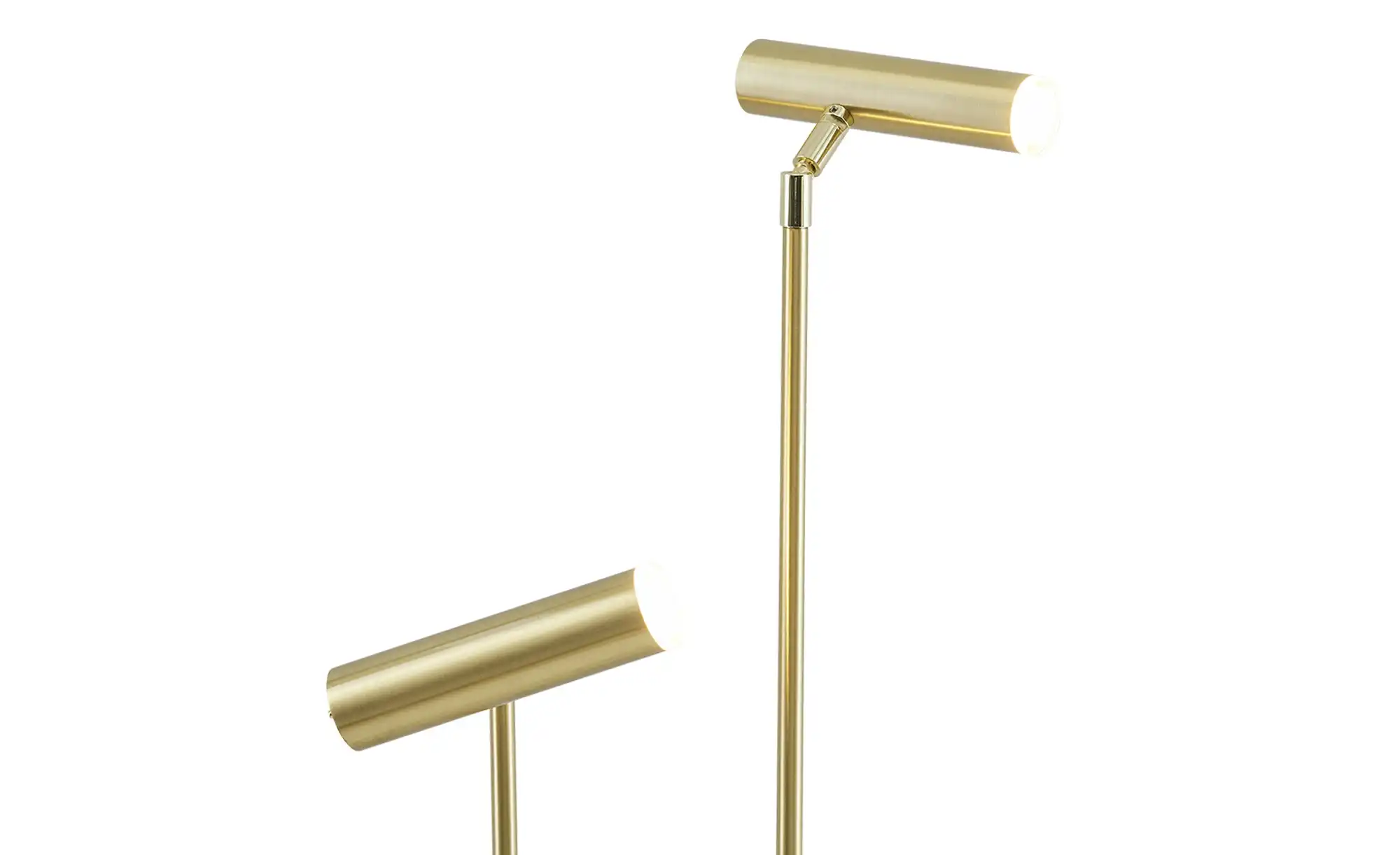 HELL-höllisch gutes Licht LED-Stehleuchte, 2-flammig, messing-matt