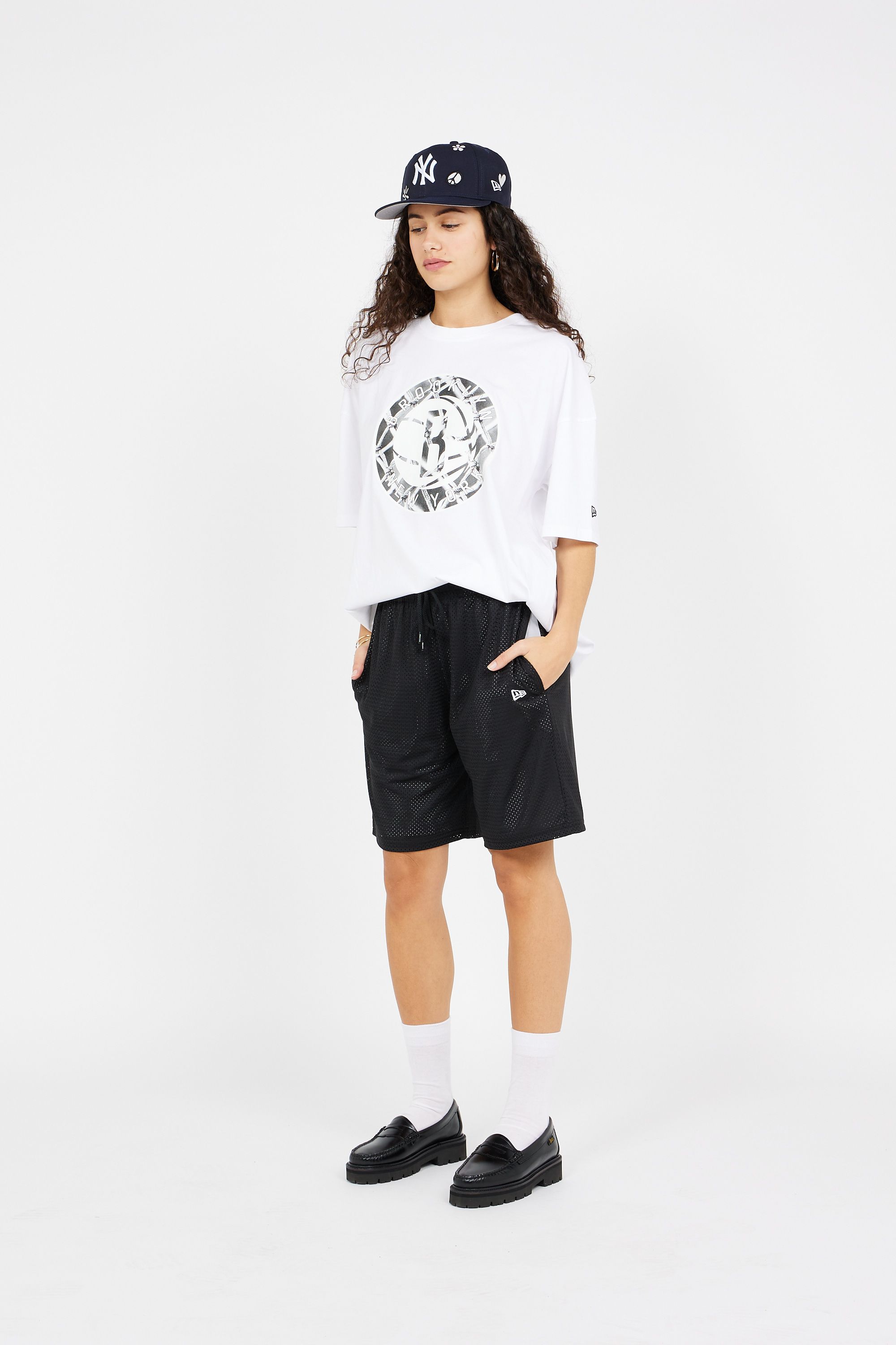 NEW ERA T-shirt NBA INFILL LOGO O Blanc