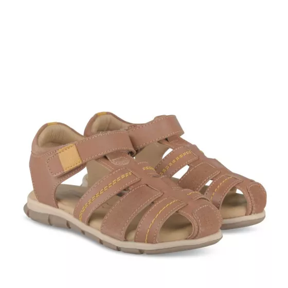 Sandales COGNAC CHARLIE & FRIENDS CUIR