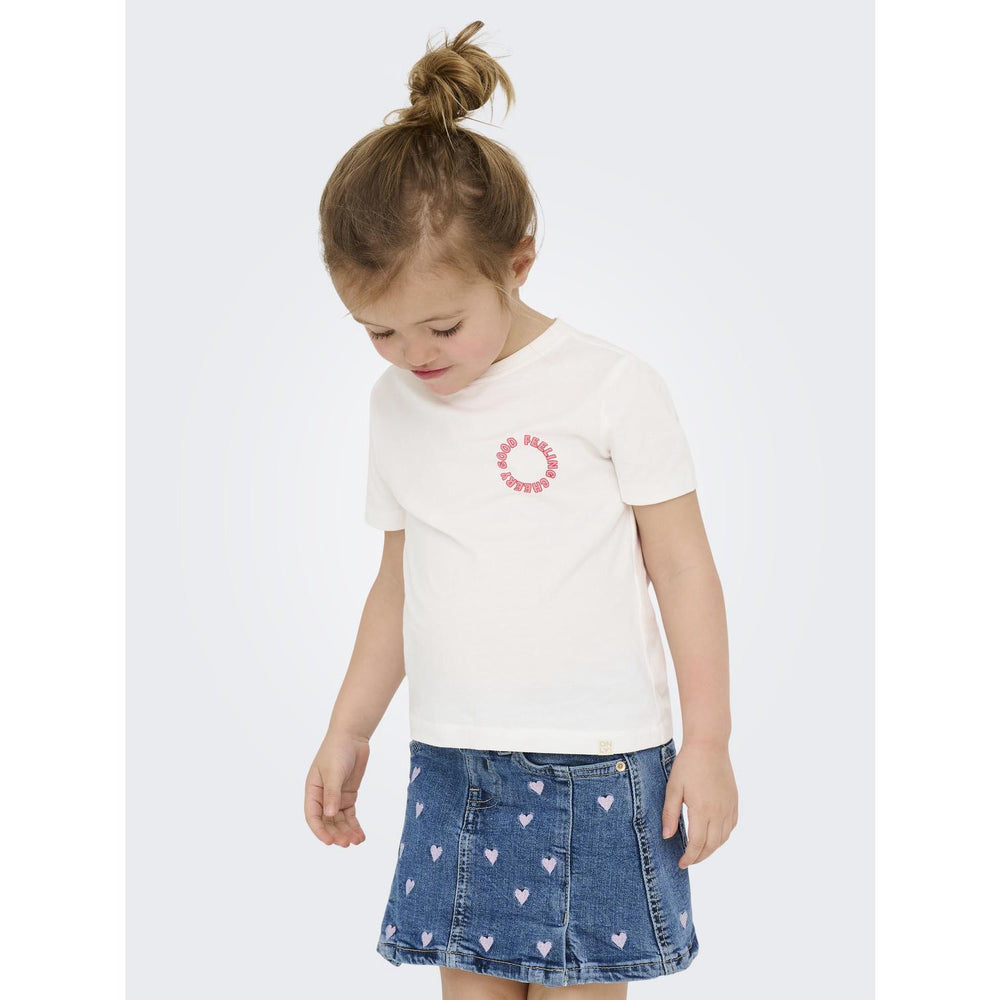 Køb Kids ONLY MINI Cloud Dancer Cute Kmgcandy Life S/S Reg Printed Tee Jrs