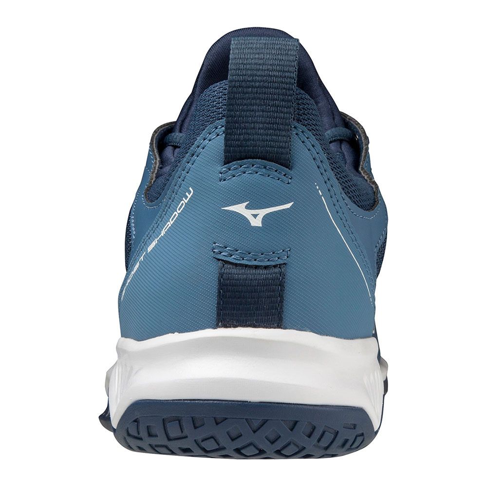 Mizuno GHOST SHADOW - Chaussures volleyball Homme dark denim/white/scarlet ibis