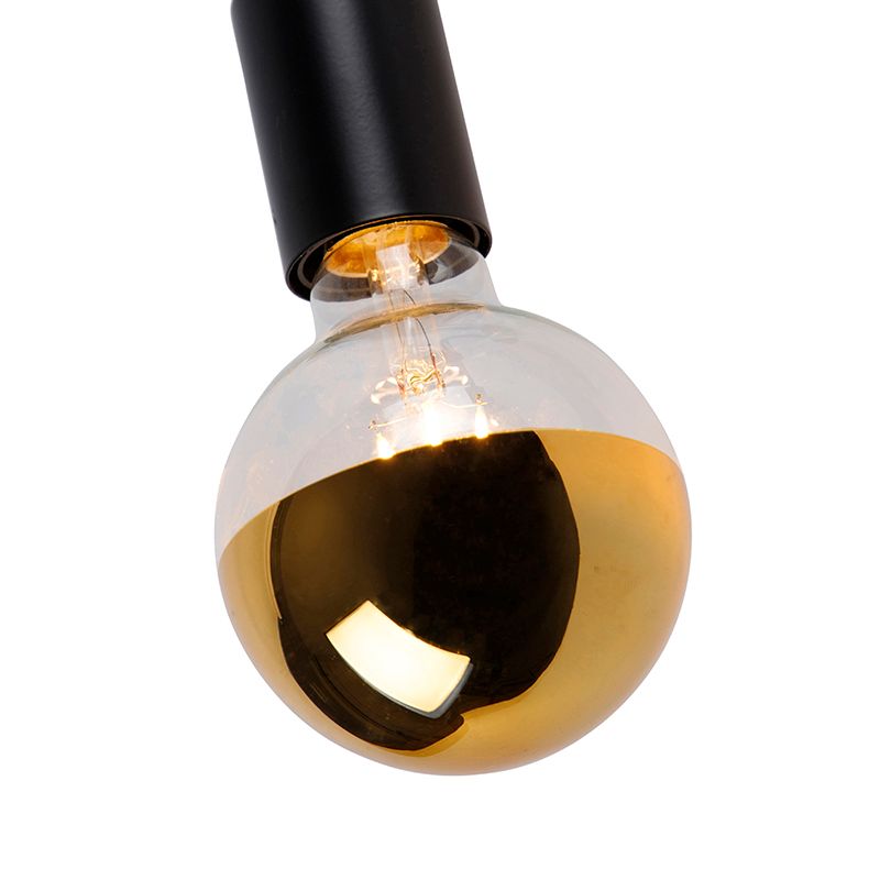 Moderne plafondlamp zwart 9 cm - Facil