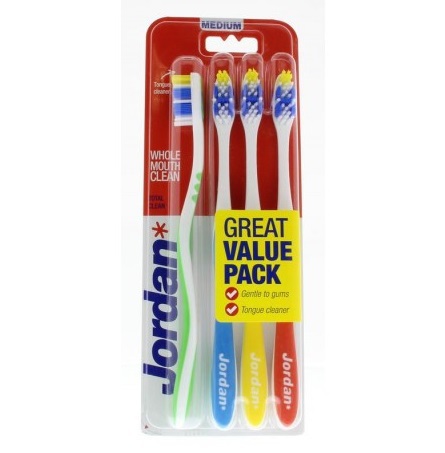 Jordan Tandenborstel Totalclean Medium 4 stuks