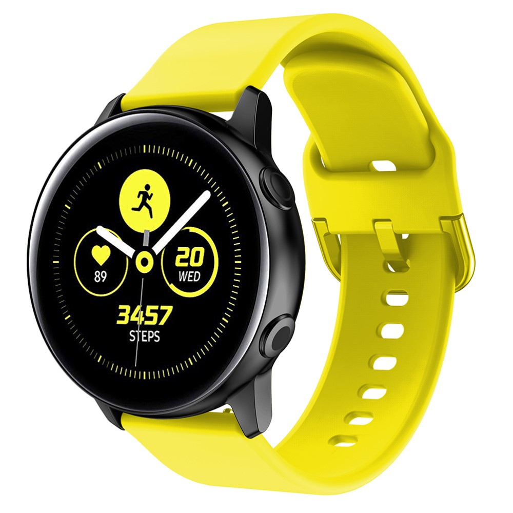 Samsung Galaxy Watch 4 Classic (42mm) Silikon Sport Armband mit Dornschliesse (Gelenkumfang: 155-195mm) - Gelb