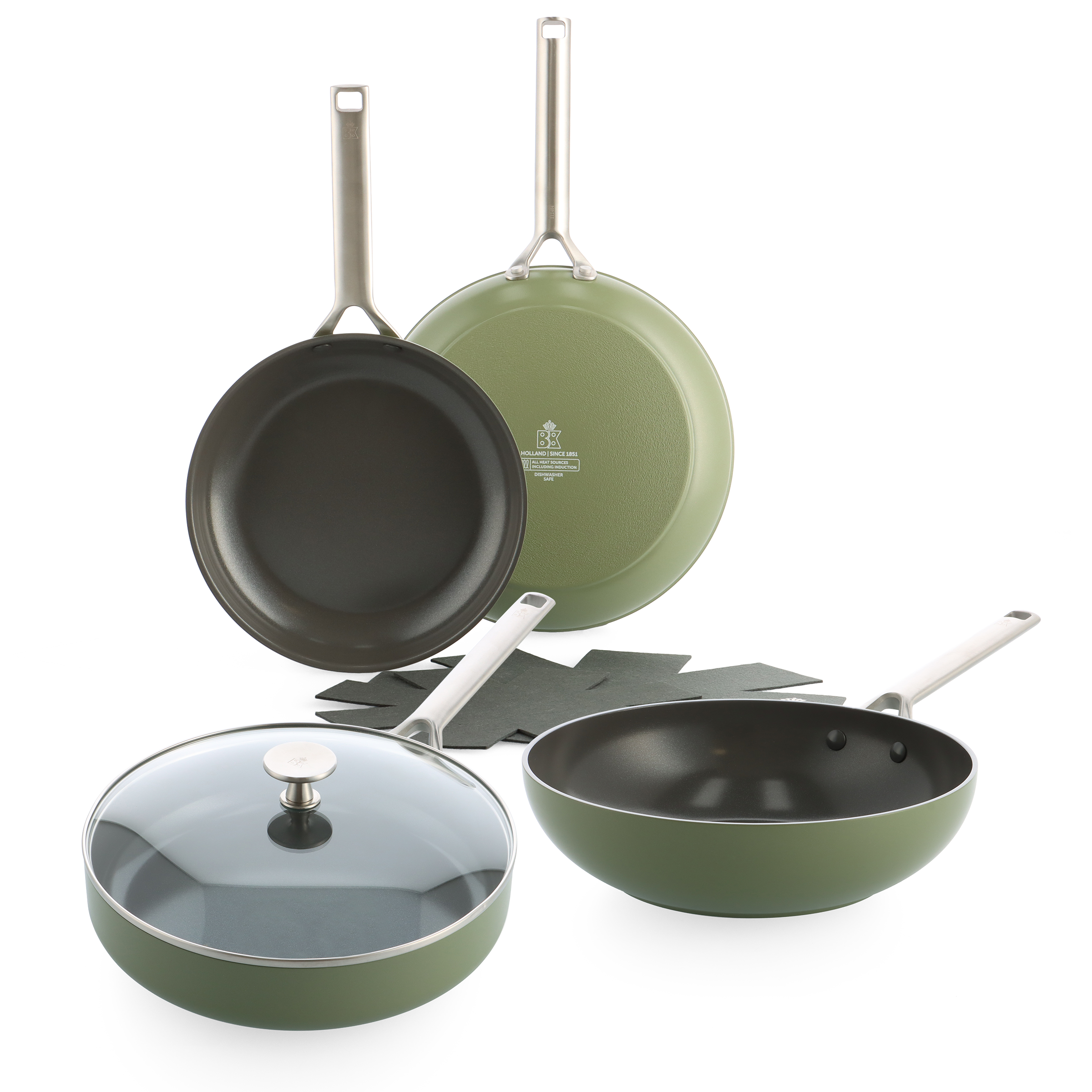 Sublime 4-delige set Olive Green