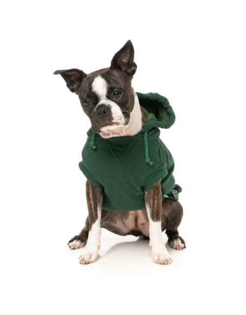 Fuzzyard Treats Hoodie Donkergroen - Hondenkleding