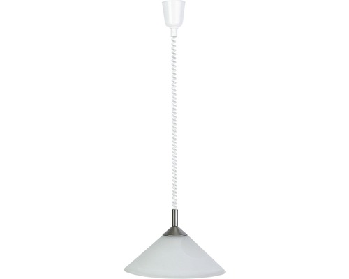 Hanglamp, 1-lichts, Ø 40 cm, wit/albast