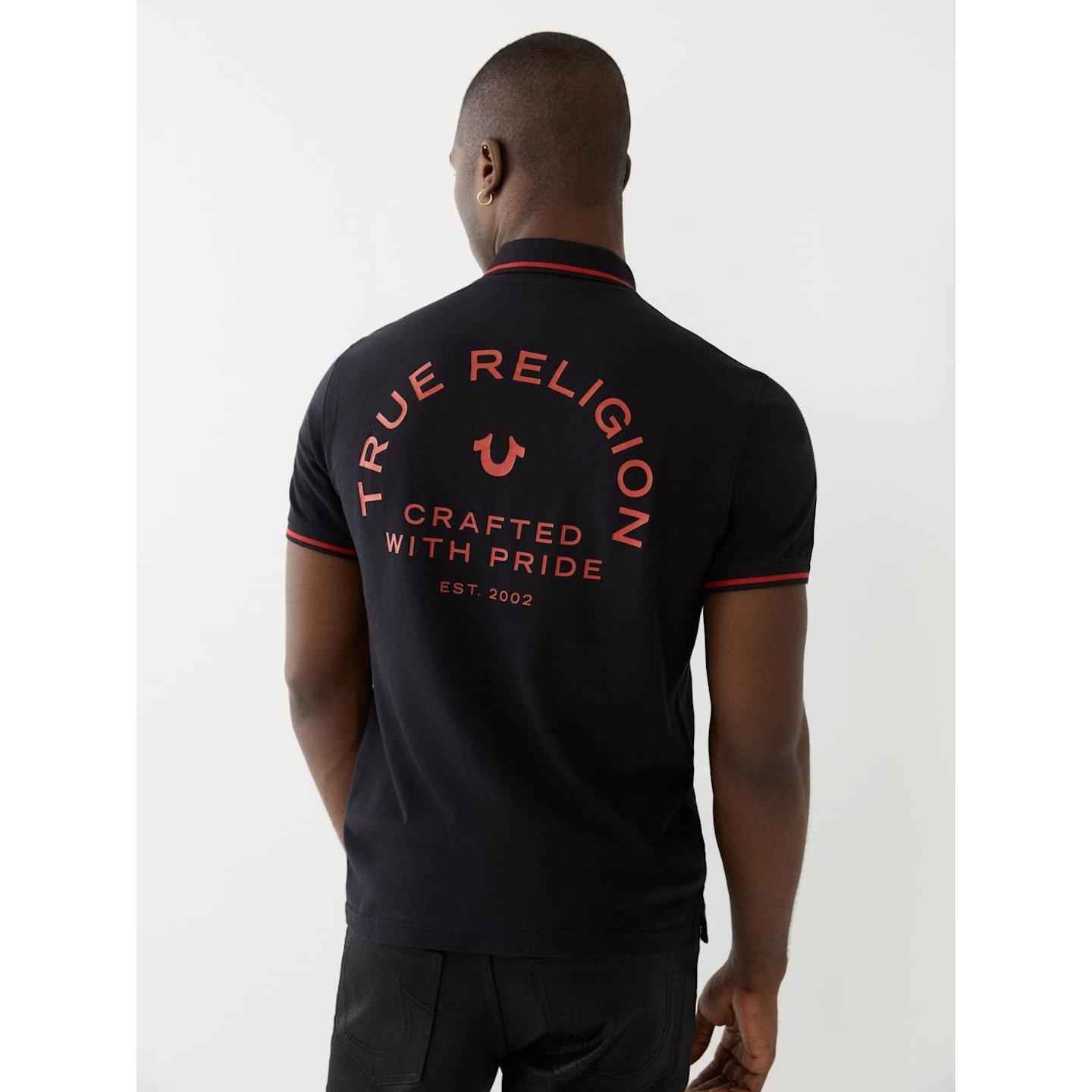 True Religion TR Crafted with Pride Polo Shirt Mens