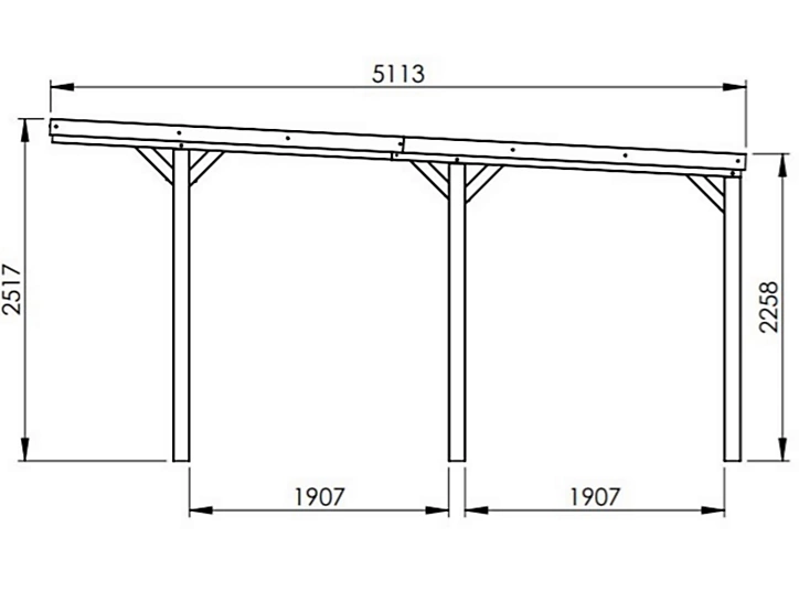 Carport bois Victor