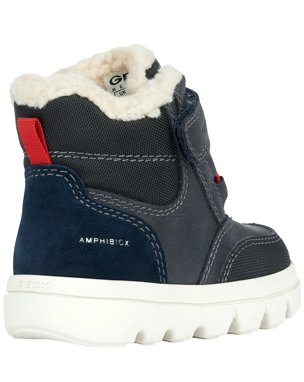 Winterboots WILLABOOM gefüttert in navy/red