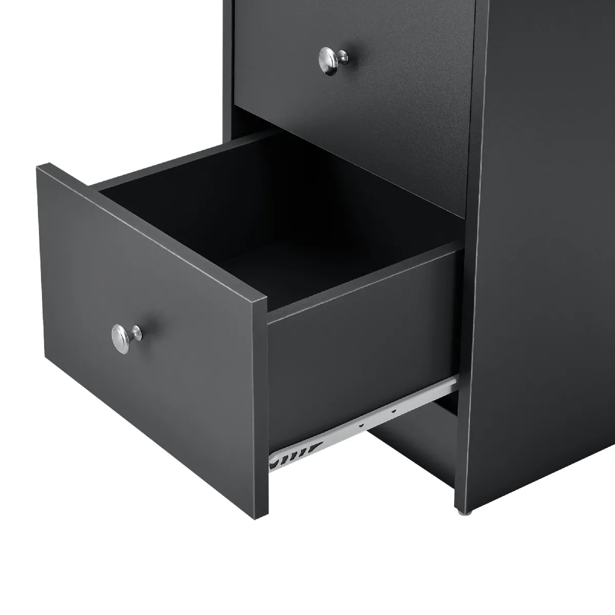 Bureau avec tiroirs Helloshop26 - Gris Foncé