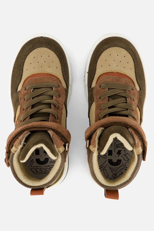 Muyters hoge sneakers groen