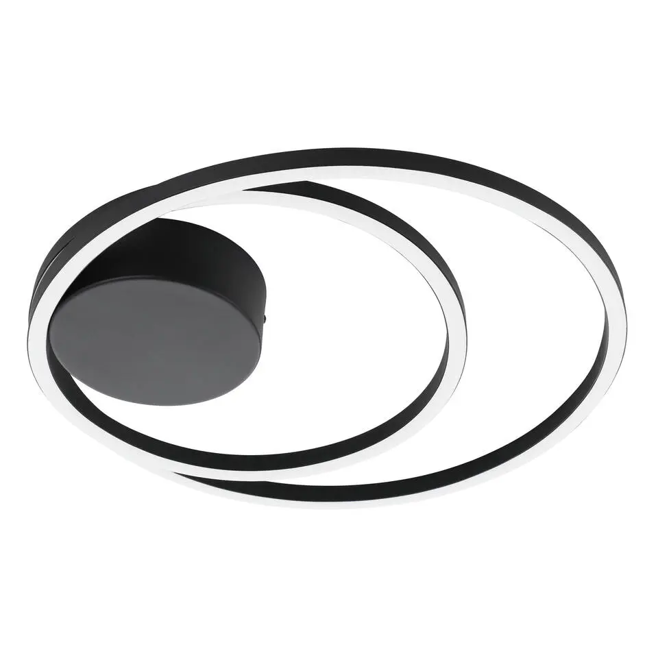 EGLORuotalePlafondlamp-LED-Ø45cm-Zwart/Wit