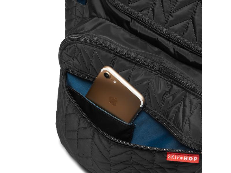 Skip Hop Wickelrucksack Forma schwarz Wickeltasche mit geräumigem Innenraum