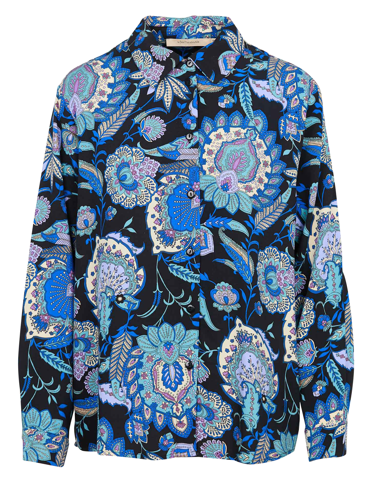 Chemise ample col classique imprimé | Multicolore