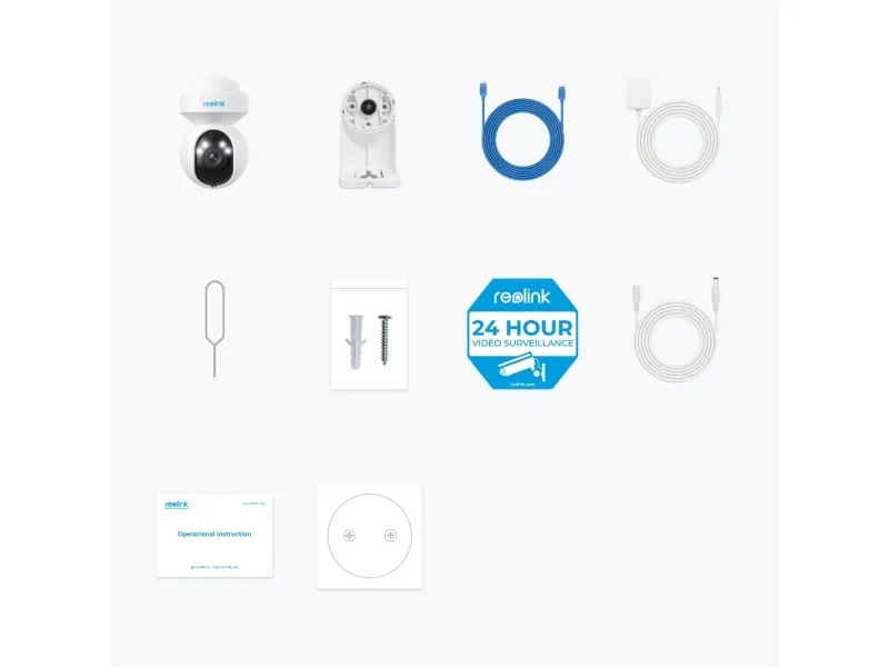 Reolink E Series E560, IP-sikkerhedskamera, Indendørs & udendørs, Kabel & trådløs, Google Assistant, Intern, 2400 - 5000 MHz