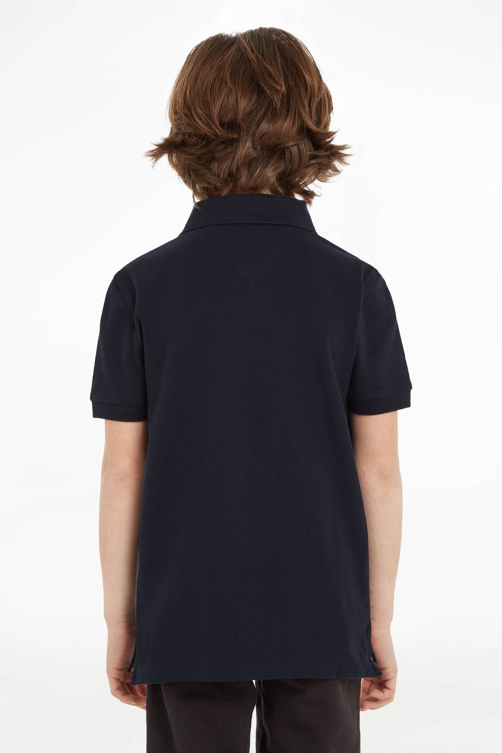 Tommy Hilfiger piqué polo donkerblauw