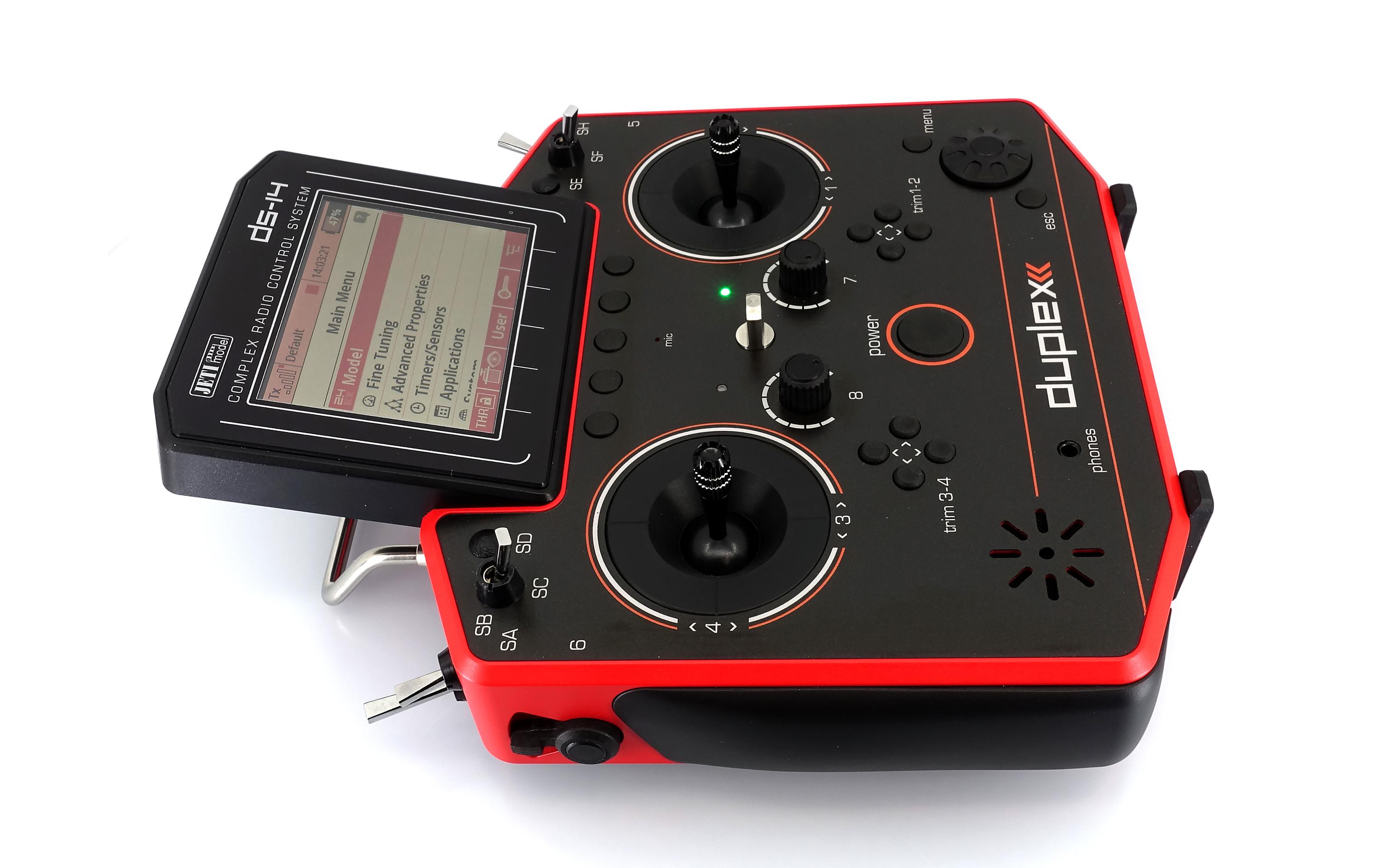 Fernsteuerung DS-14 II Multimode Rot<br>10-Kanal Jeti Duplex Handsender