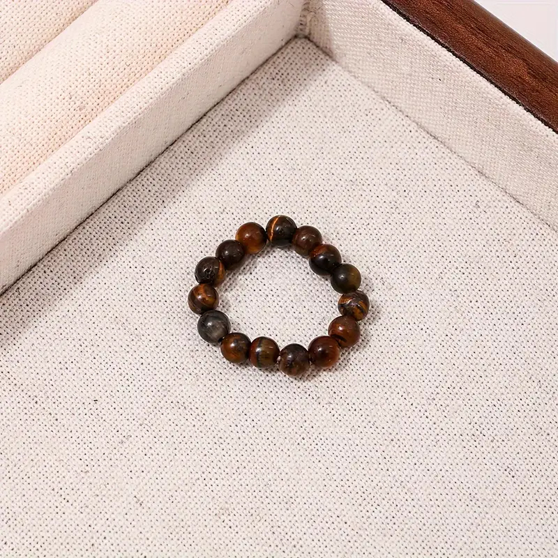 (60-75mm) Naturstein Fingerring Edelstein Modeschmuck Ring - Tigerauge