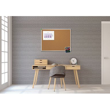 Tableau en liège U-Act! Line, 450 x 600 mm, marron