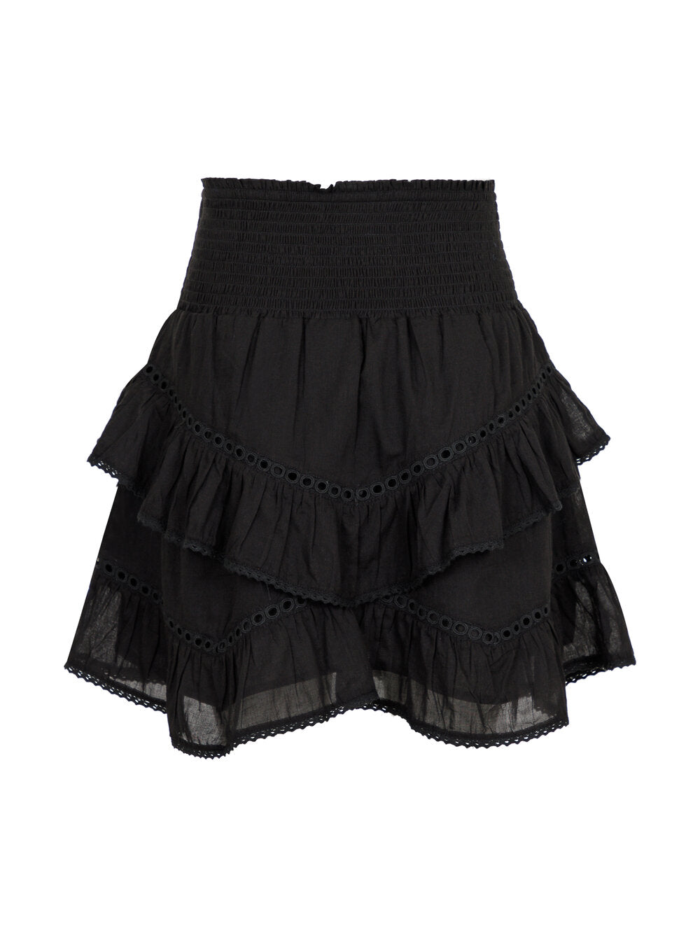 Neo Noir  Ricki S Voile nederdel - sort