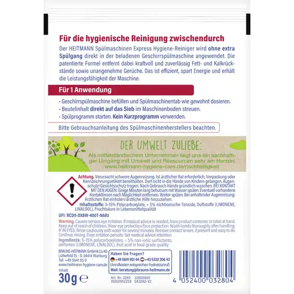 Express Spülmaschinen Hygiene-Reiniger
