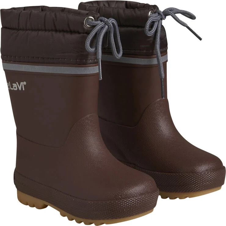 CeLaVi Thermal wellies w. lining-solid Rocky road