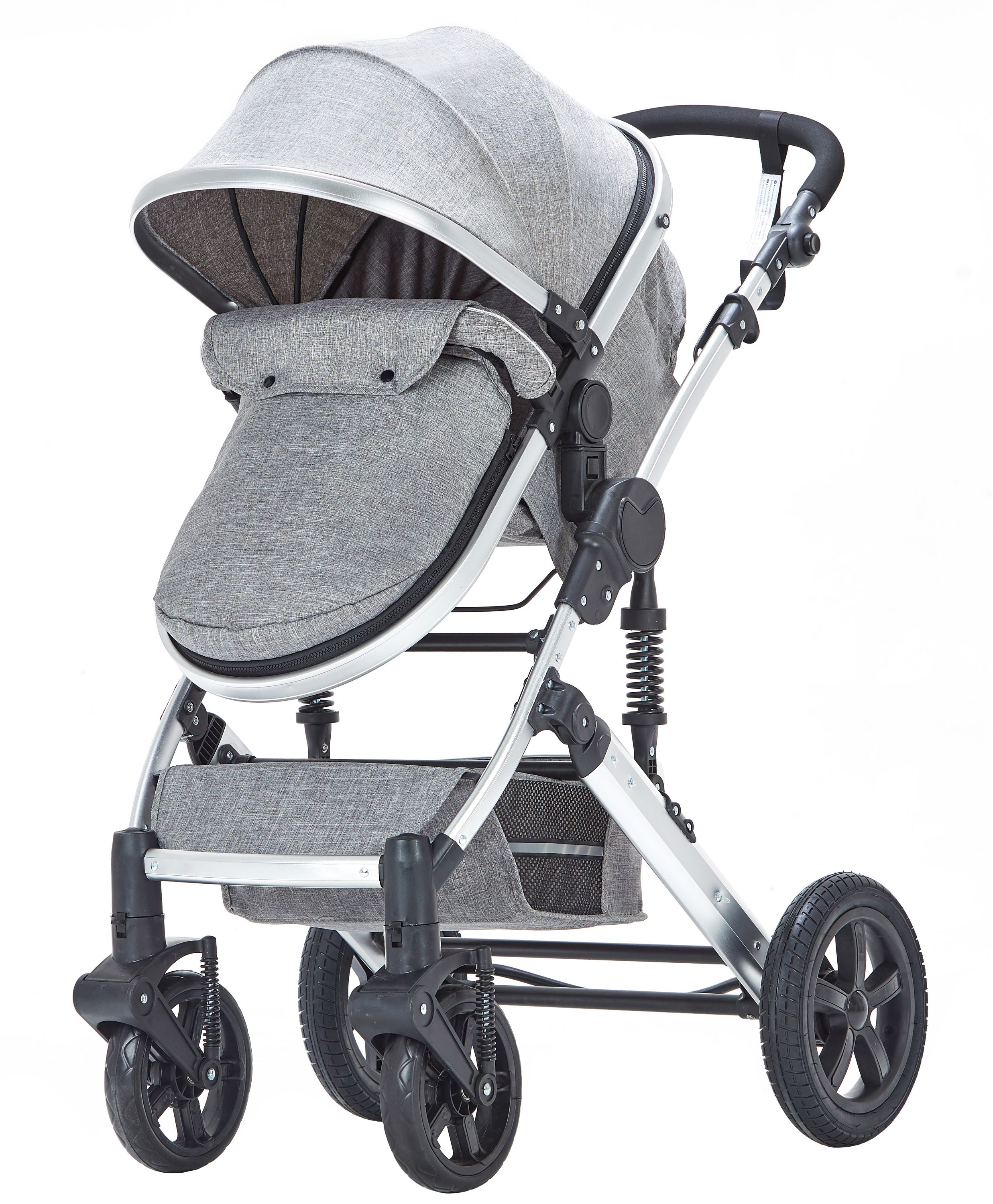 Kinderwagen COZY 2-in-1 grau/silber