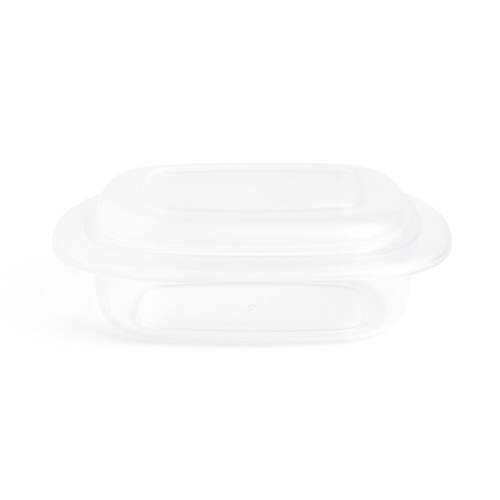 Beurrier plastique sans BPA transparent ou gris 17,4x12,5xH6cm
