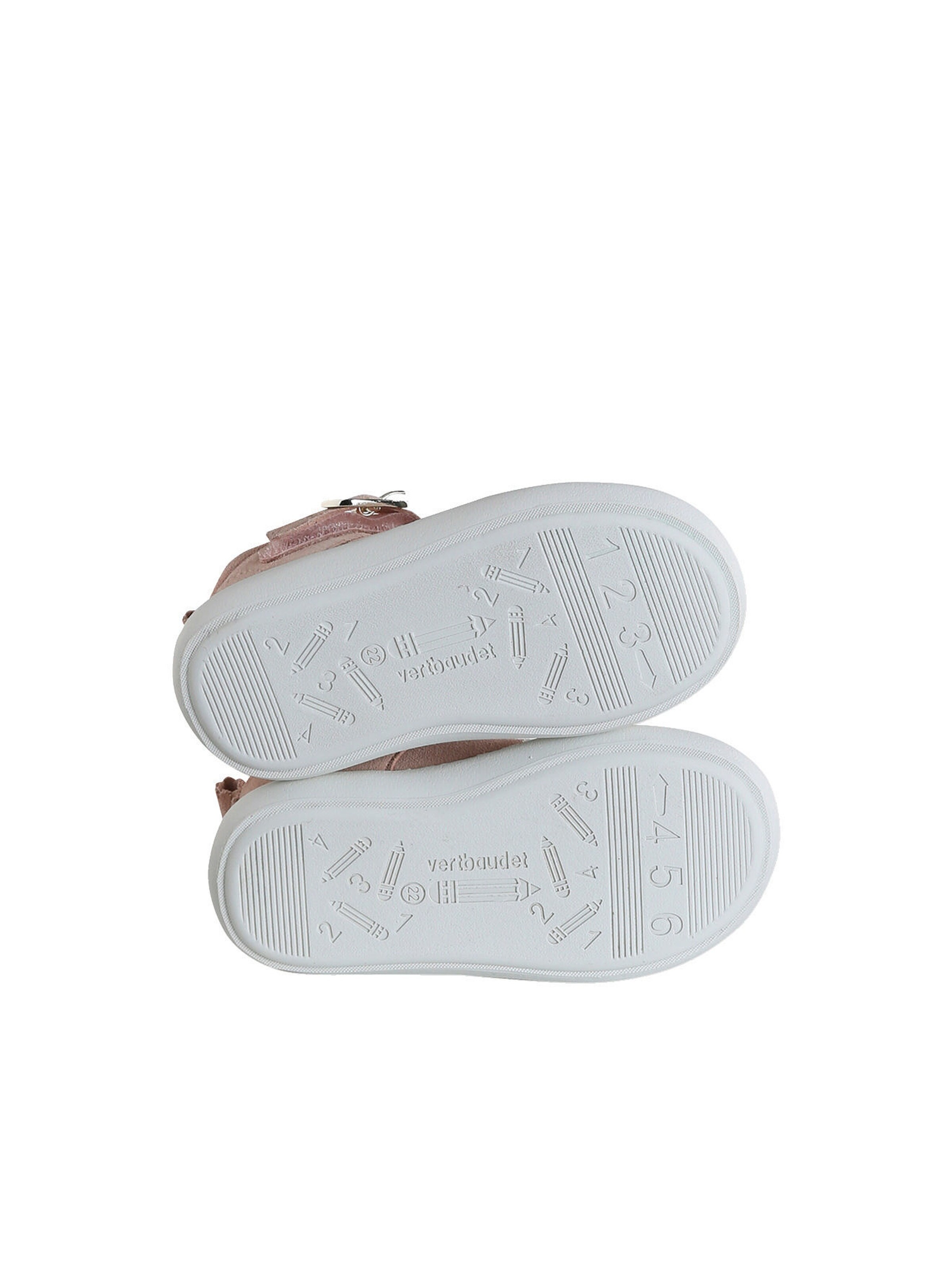 Vertbaudet Baby Spangenschuhe aus Leder pudrig rosa