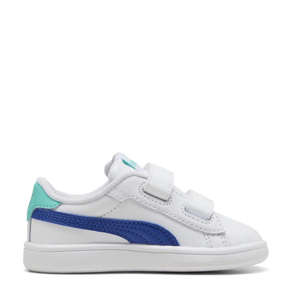 Puma Smash 3.0 L Vsneakers wit/kobaltblauw/aqua