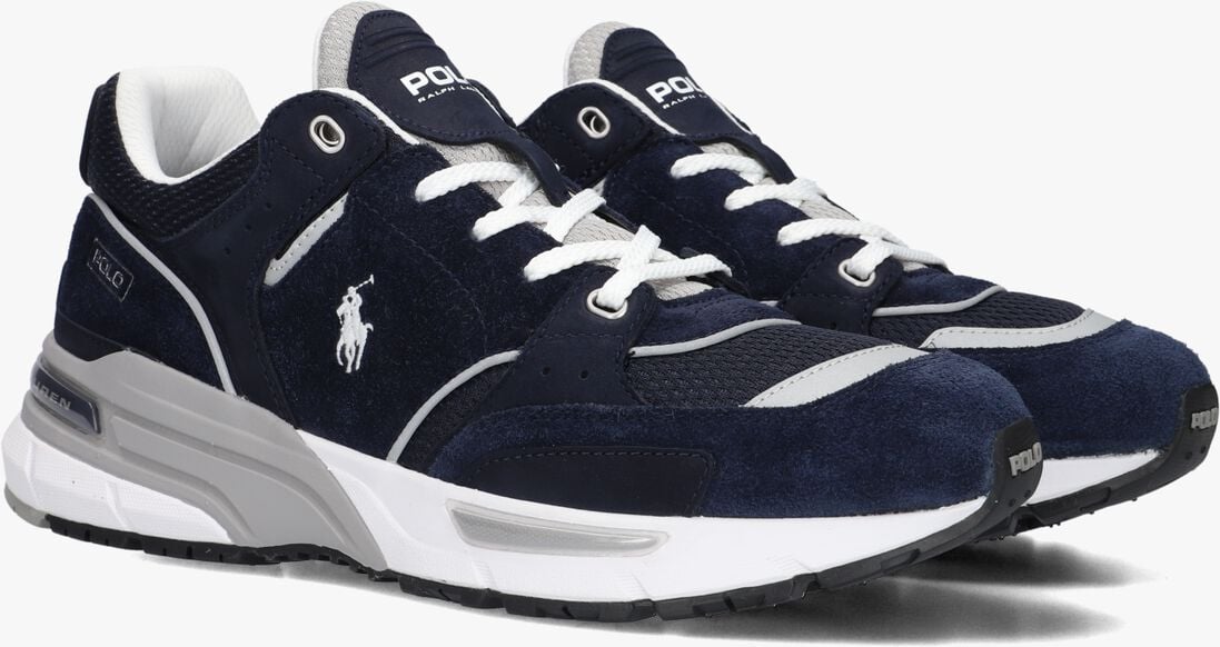 blauwe polo ralph lauren lage sneakers trackstr 250 low top lace