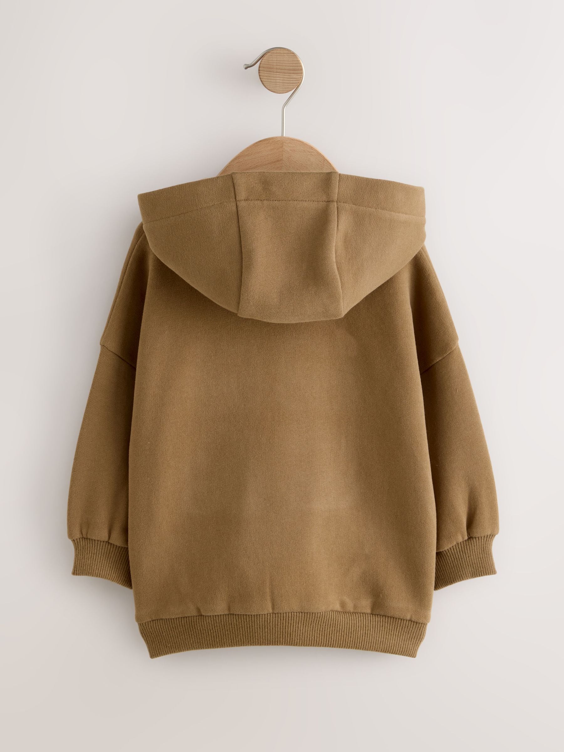 Roestbruin - Hoodie met lange mouwen en print (3mnd-7jr)